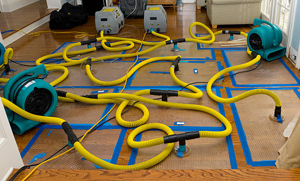 Professional Burst Pipe Water Damage technician working in Edmond, WV